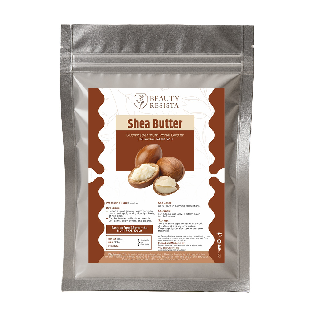 Beauty Resista Shea Butter 100g – Raw Unrefined Deep Moisturizer for Skin, Hair & Baby Care