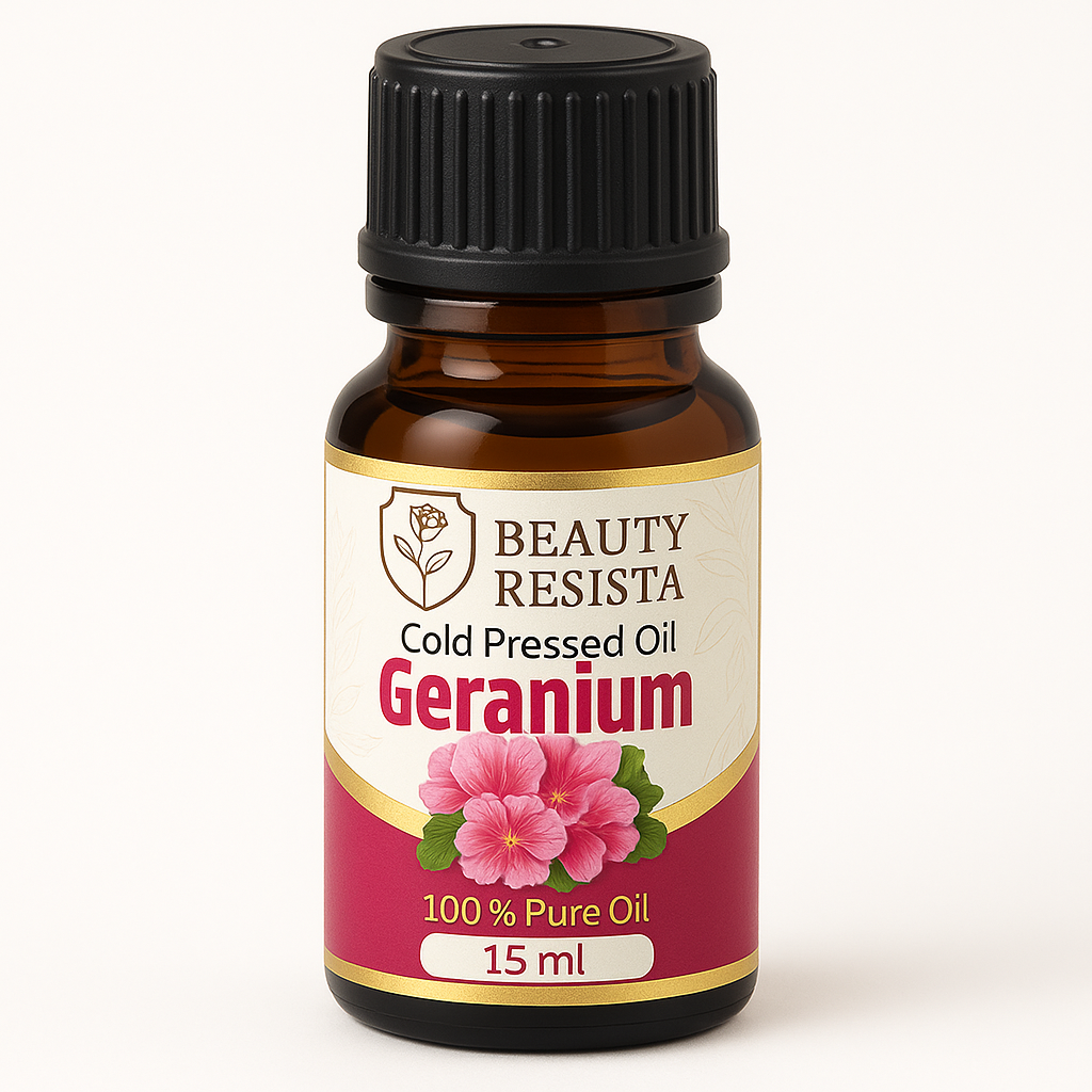 Beauty Resista Geranium Essential Oil 15ml – Skin Balancing & Glow Oil, 100% Pure