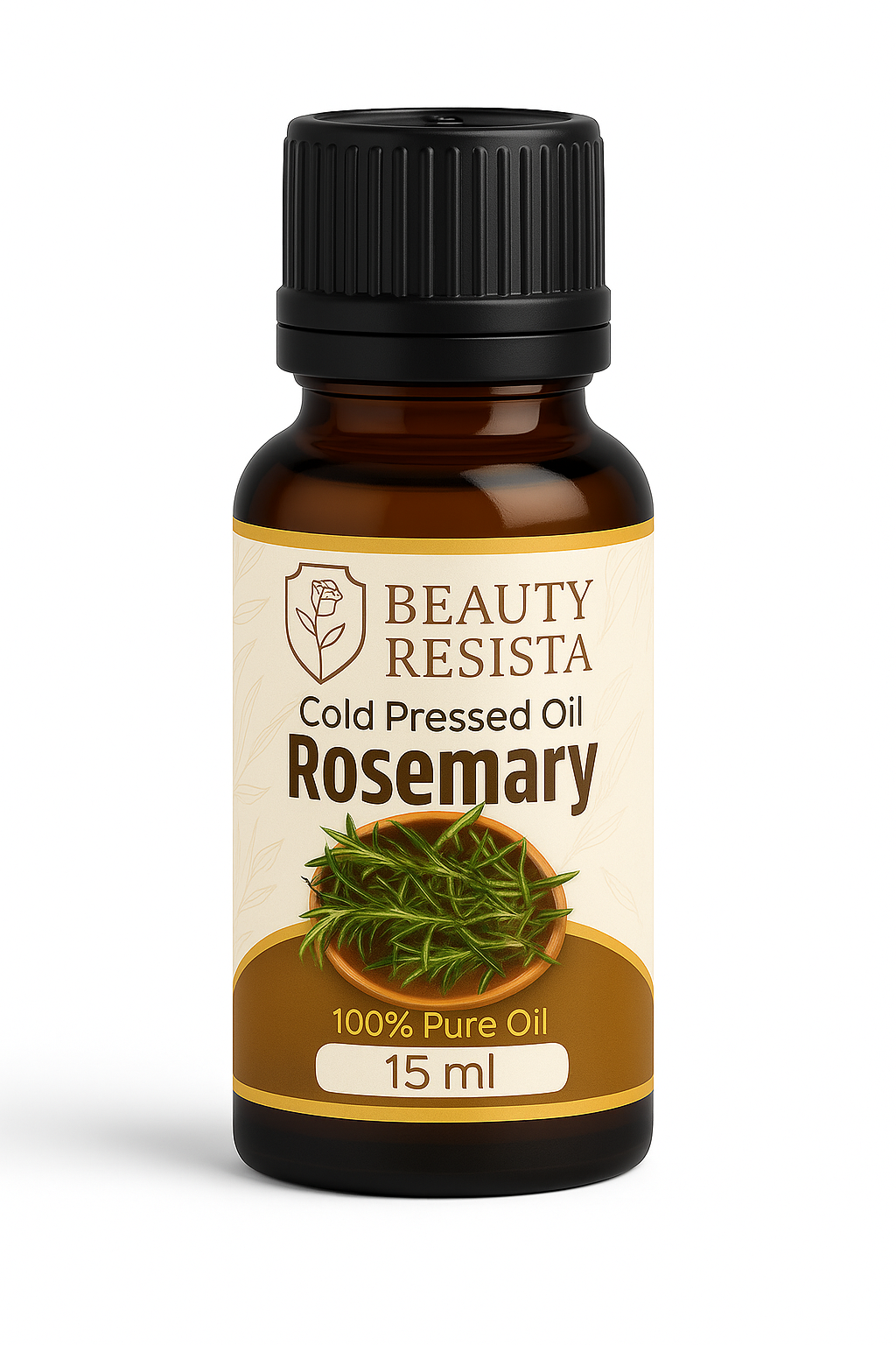 Beauty Resista Rosemary Essential Oil 15ml – Hair Growth & Scalp Care Oil, 100% Pure