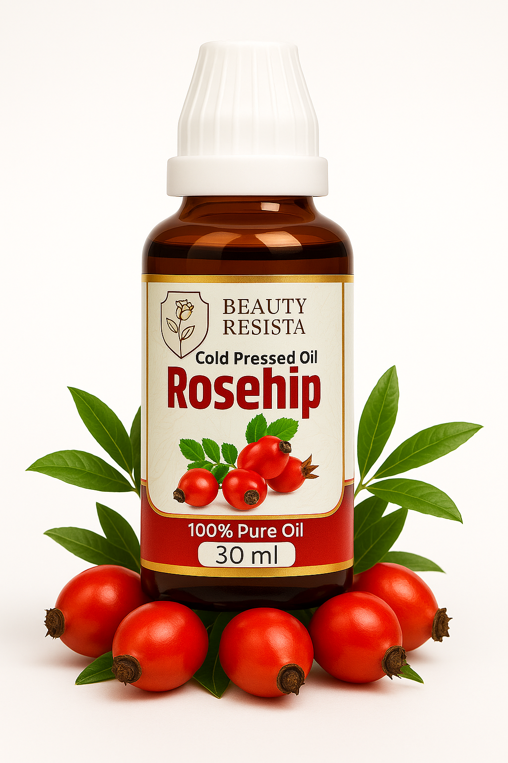 Beauty Resista Rosehip Oil 30ml – 100% Pure Cold-Pressed Anti-Aging Oil for Glowing Skin & Scar Repair