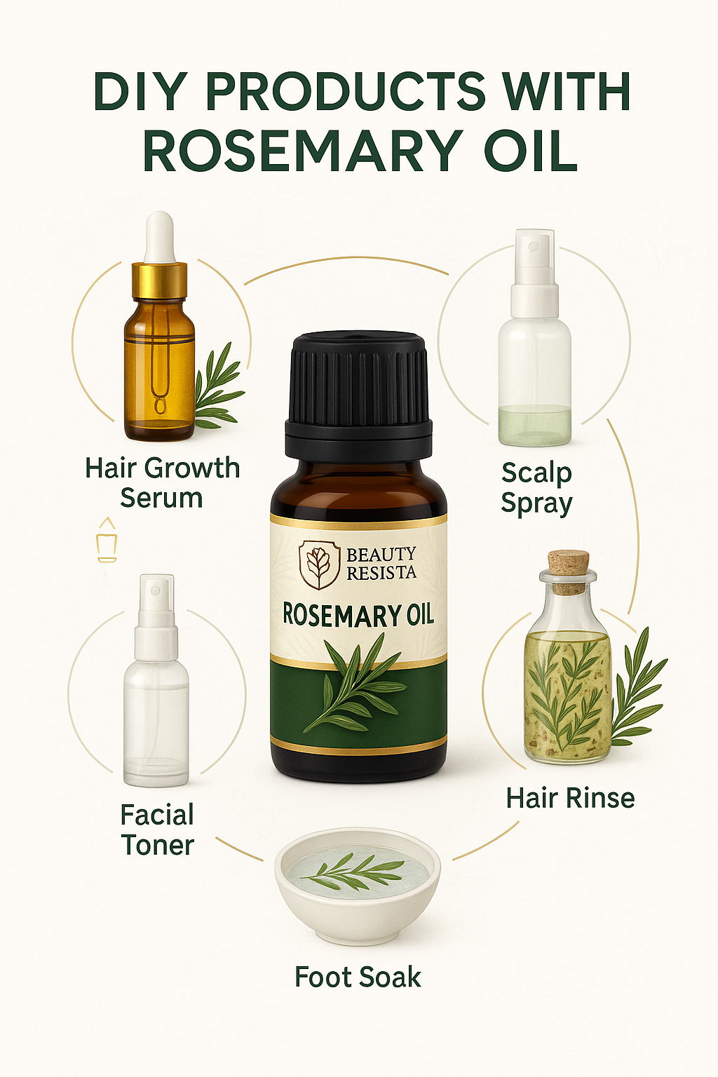Rosemary Oil<br> <small>For Hair Growth, Strengthens Roots, Controls Dandruff & Promotes Healthy Shine</small> - Image 3