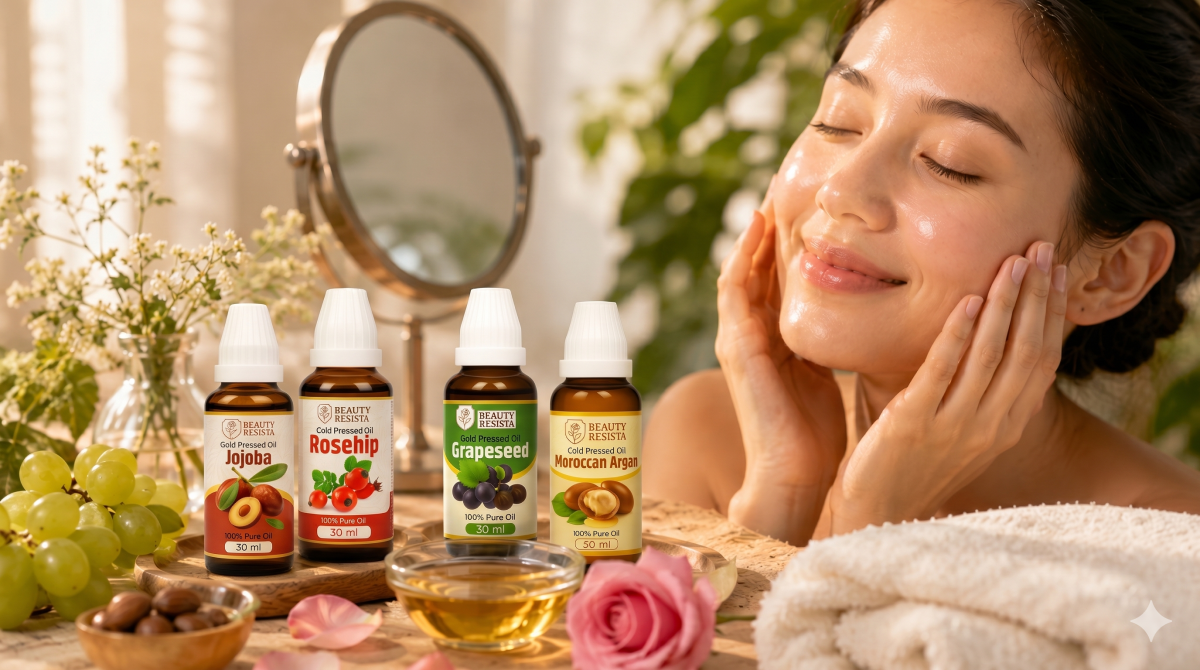 How to get glass skin naturally using natural oils and a healthy skincare routine.
