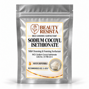 Sodium Cocoyl Isethionate, commonly known as SCI, is a mild anionic surfactant manufactured using fatty acids typically associated with coconut-derived feedstocks and isethionate chemistry. It has become particularly popular in modern solid shampoo bars and syndet cleansing bars because of its combination of effective cleansing, abundant foam and relatively mild skin feel. Unlike traditional soap, SCI can be used to formulate syndet (synthetic detergent) bars with a skin-friendly finished-product pH. This makes it especially useful for facial cleansing bars, body bars and shampoo bars where formulators want rich lather without relying on conventional soap systems. SCI produces a dense, creamy and stable lather and can improve the sensory quality of rinse-off formulations. It works particularly well when combined with other surfactants such as Cocamidopropyl Betaine, which can improve processing, foam characteristics and the overall mildness profile of the surfactant system. SCI is also highly suitable for solid-format products because it can contribute structure and cleansing performance at relatively high concentrations. Depending on the grade, it may be supplied as powder, granules, flakes or noodles. Because fine SCI powder can become airborne, appropriate handling precautions should be taken to avoid inhalation of dust during weighing and processing.